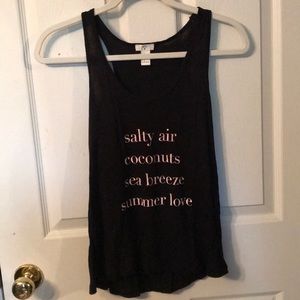 Slogan tank from forever21